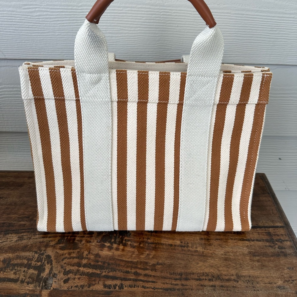RUE de Verneuil Canvas Top Handle Bag - Picture 2 of 9